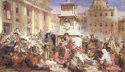 John Frederick Lewis Easter Day at Rome (mk46) oil painting reproduction